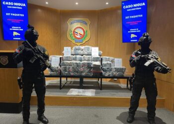 Confiscan 227 paquetes presumiblemente cocaína