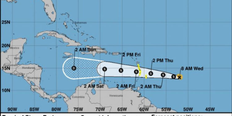 Islas del Caribe oriental se preparan para inundaciones por la tormenta Bret