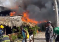 Se incendia “El Paseo” en Las Terrenas y deja grandes pérdidas económicas
