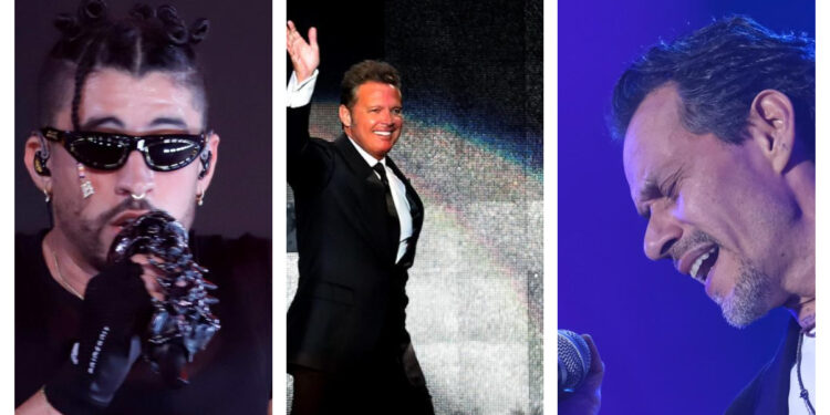 Bad Bunny, Luis Miguel y Marc Anthony, los latinos más taquilleros de la historia