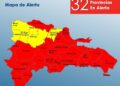 COE mantiene 25 provincias en alerta roja y siete en amarilla