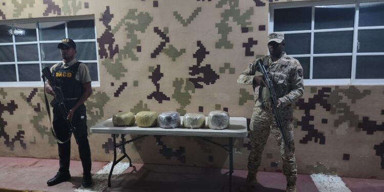 Ocupan 26 libras de marihuana en Pedernales