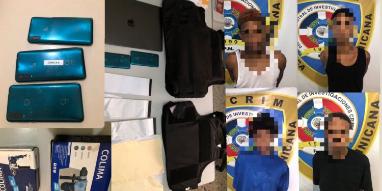 Capturan cuatro antisociales por robo en negocios y residencias de SDN