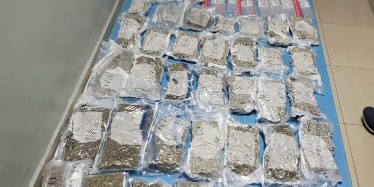 Confiscan maleta con 38 paquetes de marihuana en Aeropuerto Gregorio Luperón