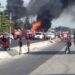 Sistema 911 coordina 28 unidades de emergencia en explosión de camión de gas