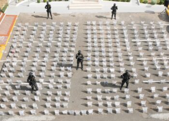 Ocupan 1,585 paquetes de presumiblemente cocaína
