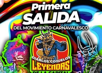 Movimiento Carnavalesco Diablos Cojuelos Leyendas de la Capital realiza su primera salida