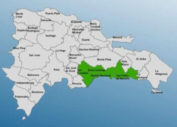 COE coloca tres provincias y al Distrito Nacional en alerta verde