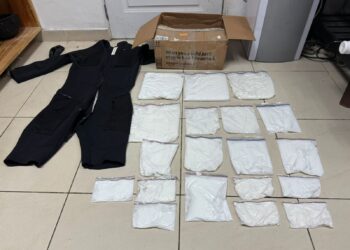 DNCD frustra envío de 19 láminas de cocaína a EE.UU. adheridas en traje de buzo
