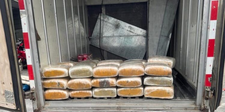 Interceptan hombre con 243 libras presumiblemente marihuana