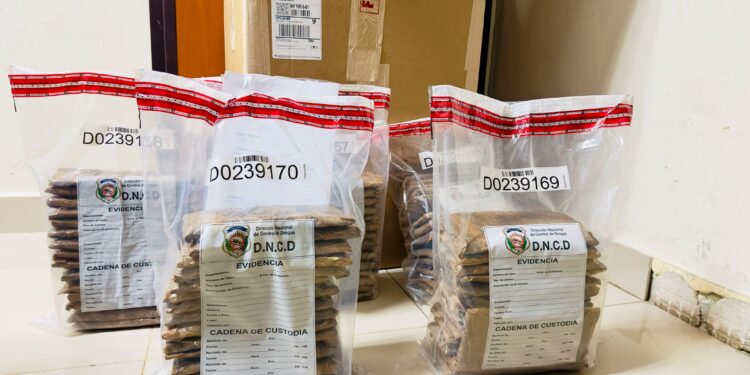 DNCD confisca 75 láminas presumiblemente cocaína camufladas en cajas de tabaco