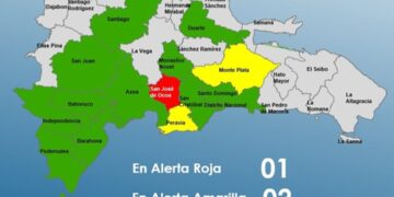 COE mantiene una provincia en alerta roja