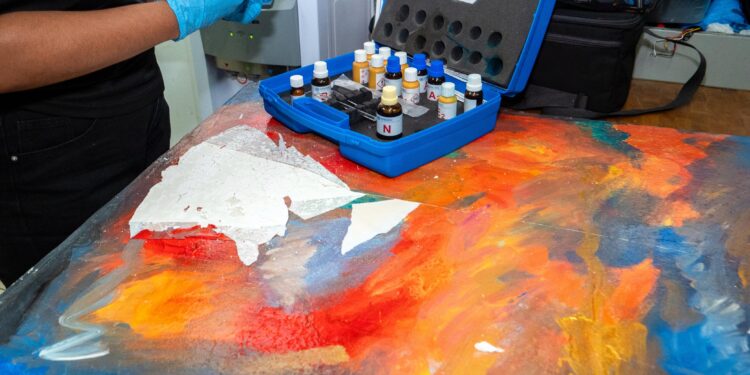 DNCD descubre varios cuadros con lienzos impregnado de cocaína